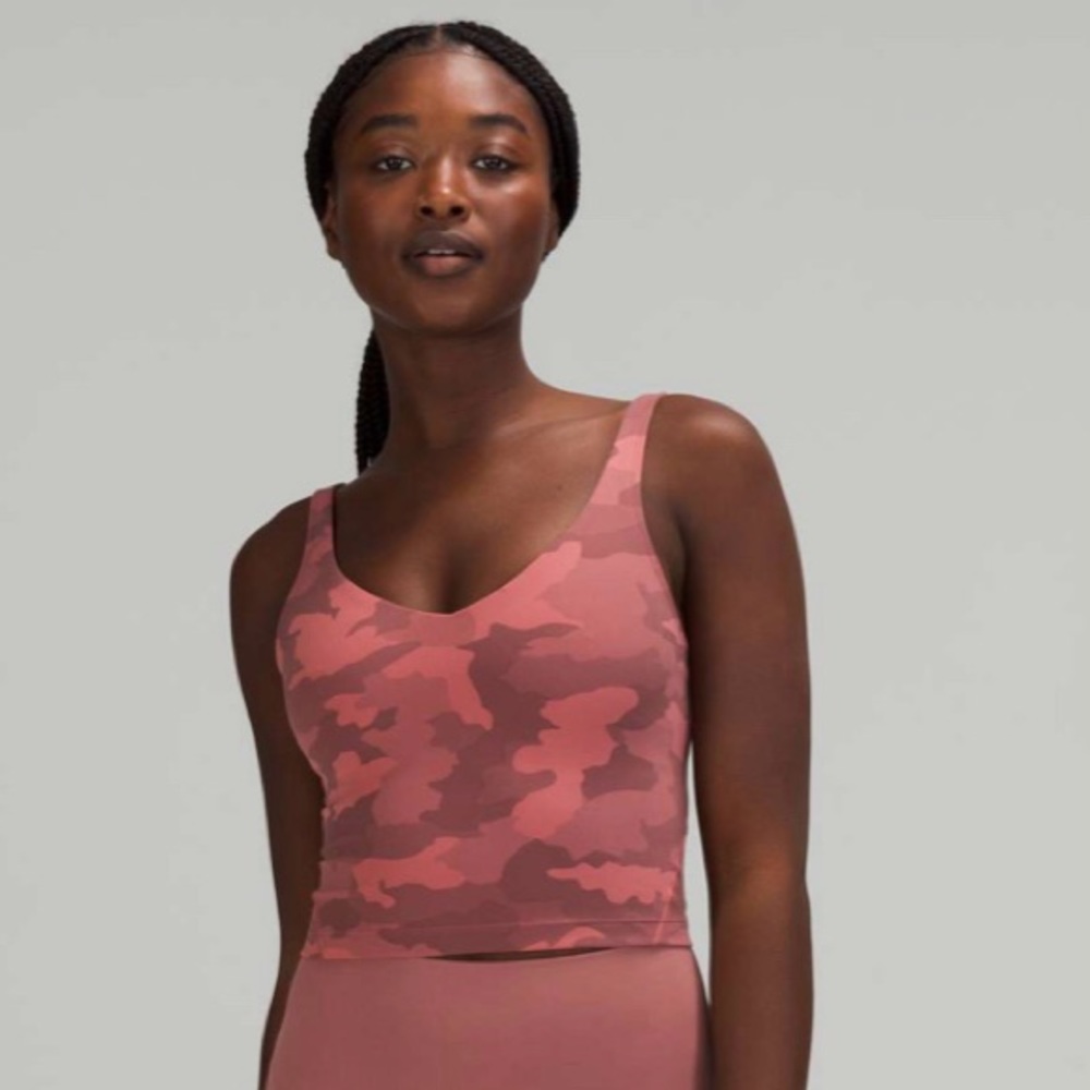 Lulu Lemon Pink Camo Align Tank Size 10